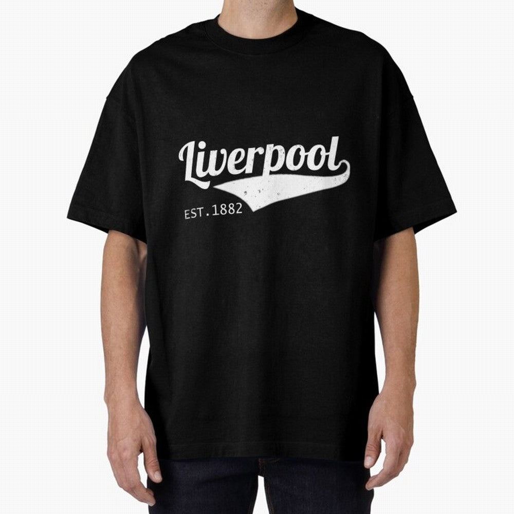 Liverpool Oversized T-Shirt Make Your Look Match Match Day Hype around FIFA World Cup 2026 Group Stage, Mbappe, Argentina and Brazil, Tournament Hype, Historic Matchups, Family Viewing Parties and Global Sports Pride; Ideal for Passionate Fans Who