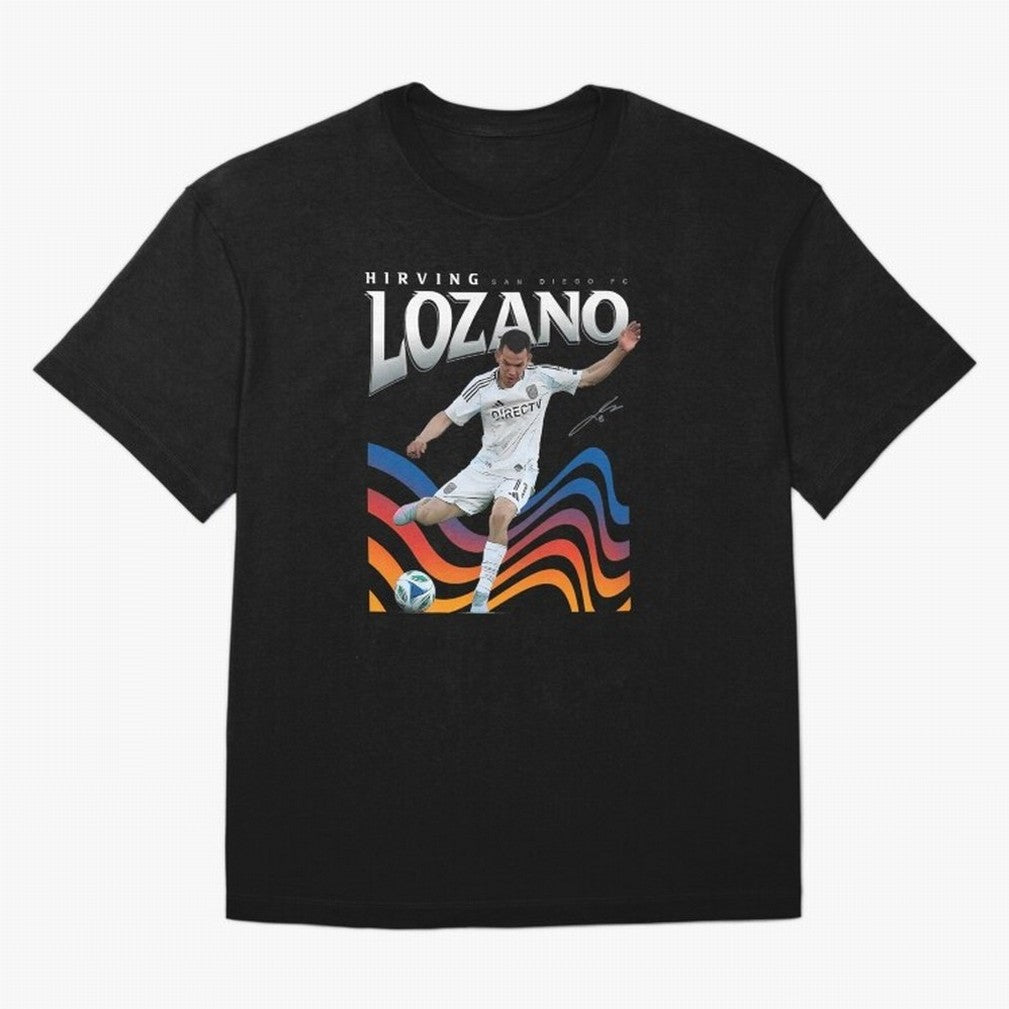 Hirving Lozano San Diego Fc Oversized T-Shirt Honor the FIFA World Cup 2026 USA Canada Mexico Journey through Messi, Neymar and Mbappe Highlights, Argentina and Brazil Pride, Match Day Excitement, Supporter Culture, Golden Goals and Global Football