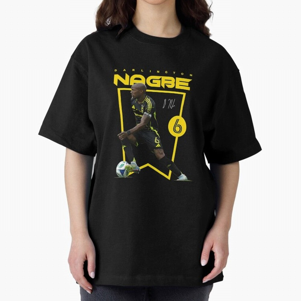 Darlington Nagbe Columbus Oversized T-Shirt Back Your Heroes with FIFA World Cup 2026 USA Canada Mexico for Fans of CR7 and Messi and Spain and Netherlands, Bringing Tournament Hype, Historic Matchups, Family Viewing Parties and Global Sports