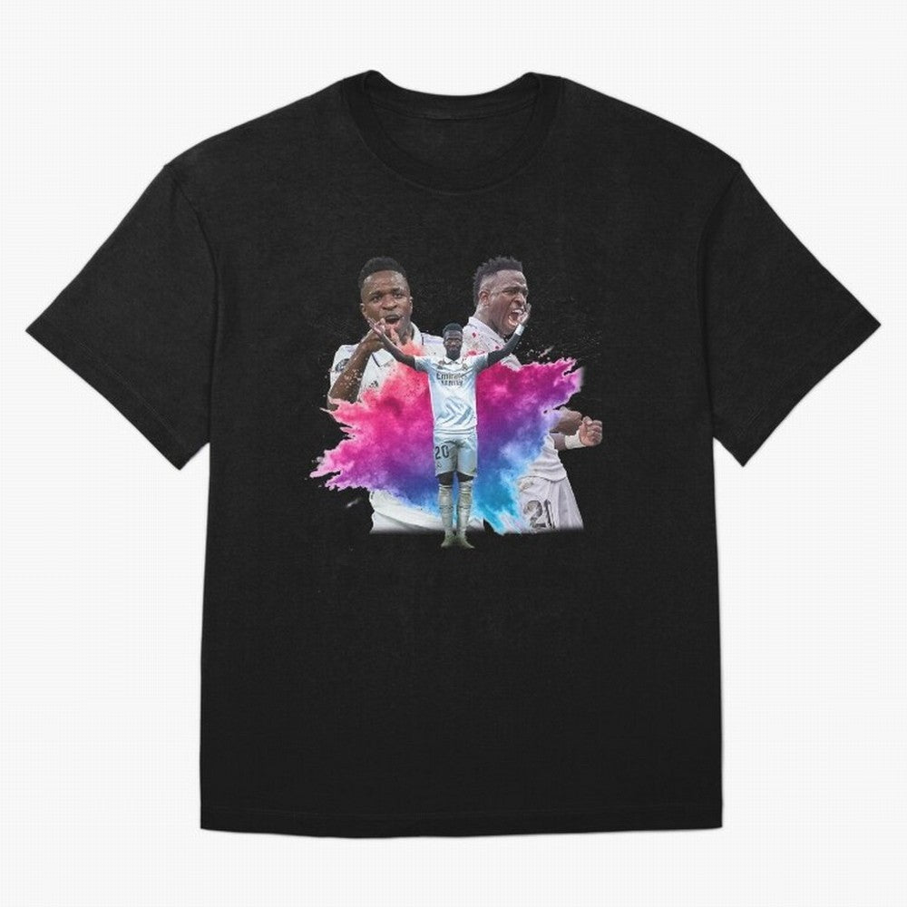 Fanart Vinicius Junior Merch Oversized T-Shirt Show Love for Legendary Goals in FIFA World Cup 2026 Spirit, Driven by France, CR7 and Messi, Fan Favorite Moments, National Team Passion, Big Match Drama and Soccer History; Perfect for Supporters Who