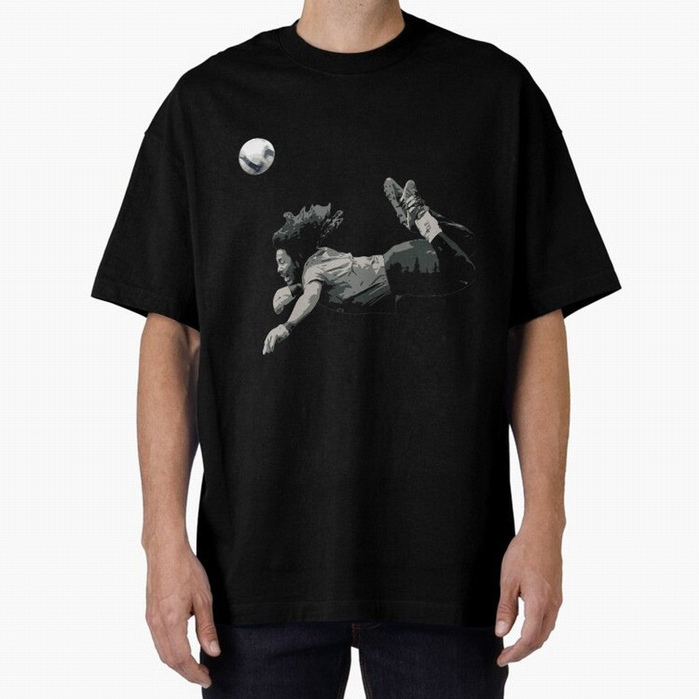 Rene Higuitas Scorpion Kick35 Oversized T-Shirt Celebrate the Road through FIFA World Cup 2026 Group Stage for Fans of Messi, CR7 and Mbappe and Brazil, Bringing Champion Mindset, Group Stage Buzz, Knockout Tension and Passionate Fan Culture; Ideal