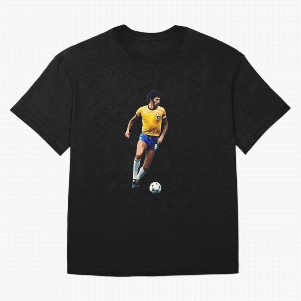 Legends Of The Beautiful Game Cartoon Collection Legends Socrates Cartoon Artwork9 Oversized T-Shirt Celebrate Supporters United by Match Day Hype around FIFA World Cup 2026, Haaland and Mbappe, Spain and Netherlands, Retro Football Energy, Iconic