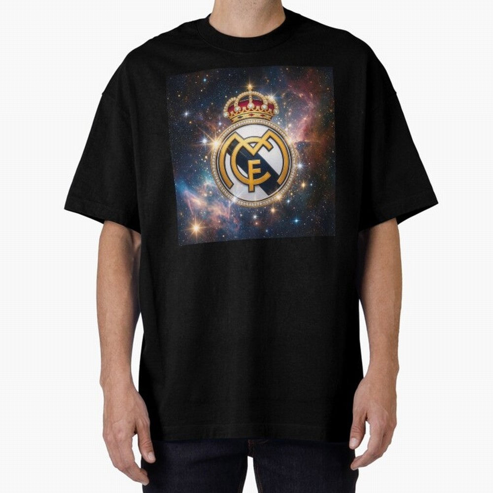 The Real Madrid Galaxy Oversized T-Shirt Bring Supporter Culture to FIFA World Cup 2026 Group Stage for Fans of Haaland and Mbappe and England, Bringing Fan Favorite Moments, National Team Passion, Big Match Drama and Soccer History; Made for Die
