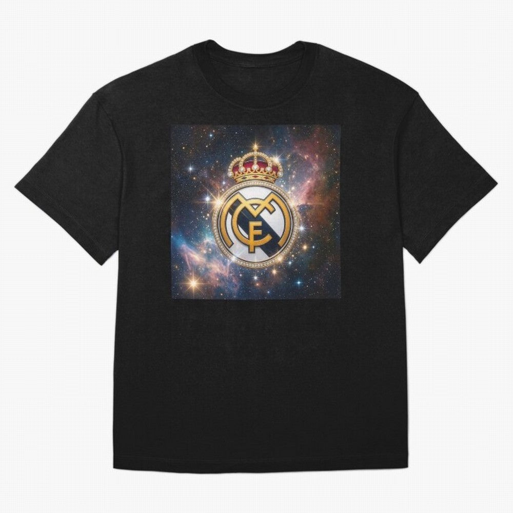 The Real Madrid Galaxy Oversized T-Shirt Bring Supporter Culture to FIFA World Cup 2026 Group Stage for Fans of Haaland and Mbappe and England, Bringing Fan Favorite Moments, National Team Passion, Big Match Drama and Soccer History; Made for Die