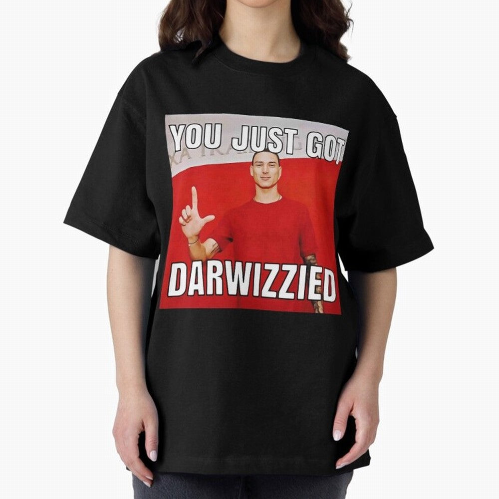 You Just Got Darwizzied Active Oversized T-Shirt Make Every Match About FIFA World Cup 2026 USA Canada Mexico Spirit, Featuring England, Neymar, Haaland and Cristiano Ronaldo, Match Day Excitement, Supporter Culture, Golden Goals and Global