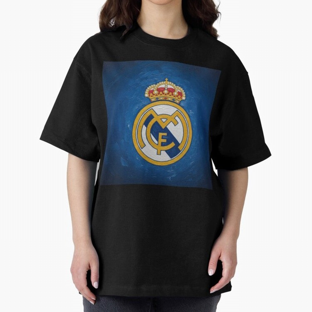 Real Madrid FC - Painting Oversized T-Shirt Celebrate Soccer Greatness during the FIFA World Cup 2026 USA Canada Mexico Journey through Mbappe and Neymar Highlights, Brazil, Portugal and Argentina Pride, Champion Mindset, Group Stage Buzz, Knockout