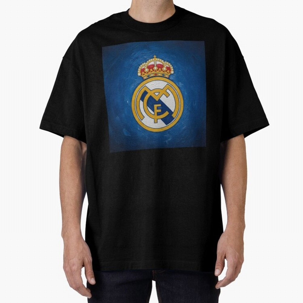 Real Madrid FC - Painting Oversized T-Shirt Celebrate Soccer Greatness during the FIFA World Cup 2026 USA Canada Mexico Journey through Mbappe and Neymar Highlights, Brazil, Portugal and Argentina Pride, Champion Mindset, Group Stage Buzz, Knockout