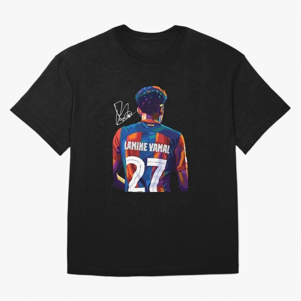 Lamine Yamal Football Player Oversized T-Shirt Honor Champions and Dreams in Match Day Hype around FIFA World Cup 2026 USA Canada Mexico, Messi, CR7 and Mbappe, England, France and Netherlands, Global Supporter Spirit, Legendary Goals, National
