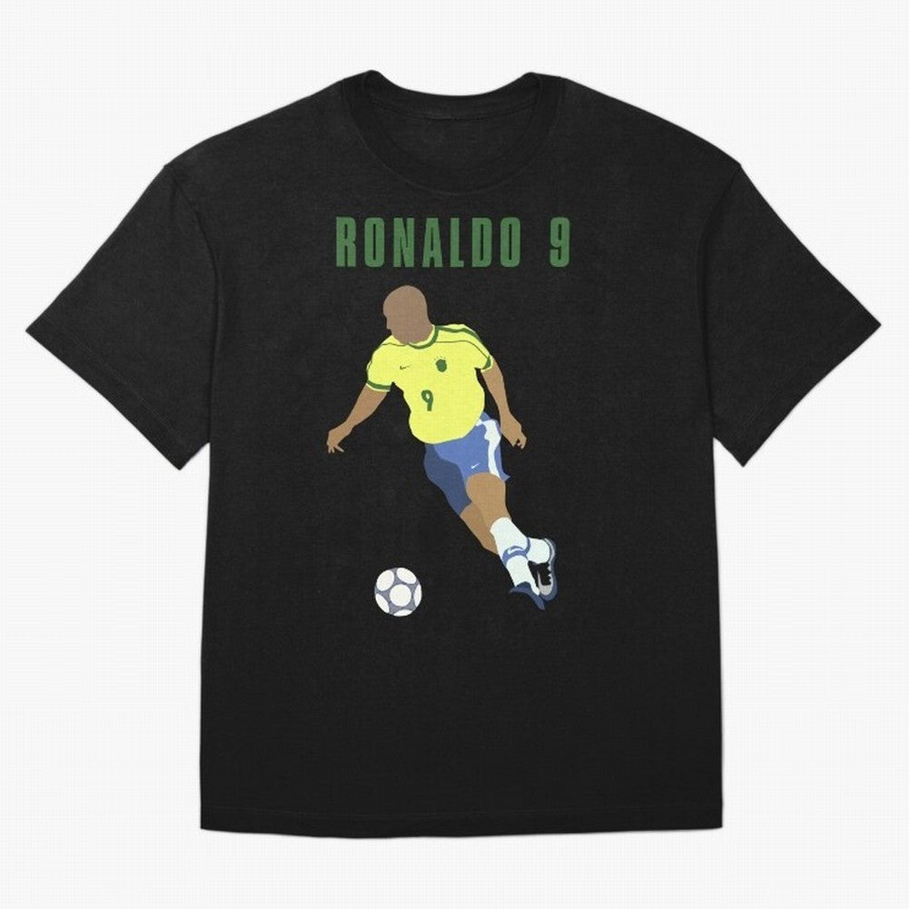 BRAZIL 9 Oversized T-Shirt Honor FIFA World Cup 2026 Driven by Cristiano Ronaldo, Haaland and CR7, France and Portugal Energy, Vintage Soccer Flavor, Modern Football Stars, National Flags and Final Night Emotion; Created for Match Day Parties,