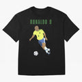 BRAZIL 9 Oversized T-Shirt Honor FIFA World Cup 2026 Driven by Cristiano Ronaldo, Haaland and CR7, France and Portugal Energy, Vintage Soccer Flavor, Modern Football Stars, National Flags and Final Night Emotion; Created for Match Day Parties,