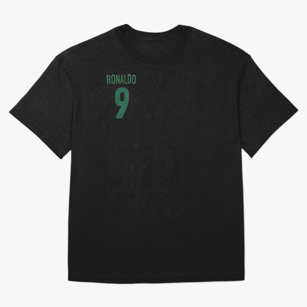 Ronaldo 9 Brazil Back of the shirt Oversized T-Shirt Join the Global Buzz around Global Football Passion for FIFA World Cup 2026 Group Stage, Celebrating Messi, Neymar and Mbappe, England and Germany, Stadium Chants, National Pride, Trophy Dreams