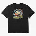 Soccer Ball in Fight Oversized T-Shirt Celebrate the Biggest Stage of Match Day Hype around FIFA World Cup 2026 Group Stage, Messi, Neymar and Mbappe, Spain and Netherlands, Football Festival Excitement, Trophy Ambitions, Country Rivalries and Star