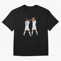 Ronaldo Madrid Celebration Duo Oversized T-Shirt Follow FIFA World Cup 2026 Group Stage Spirit, Centered on Netherlands, Messi, CR7 and Mbappe, Supporter Pride, Iconic Celebrations, Legendary Names and Global Match Day Energy; Made for Collectors