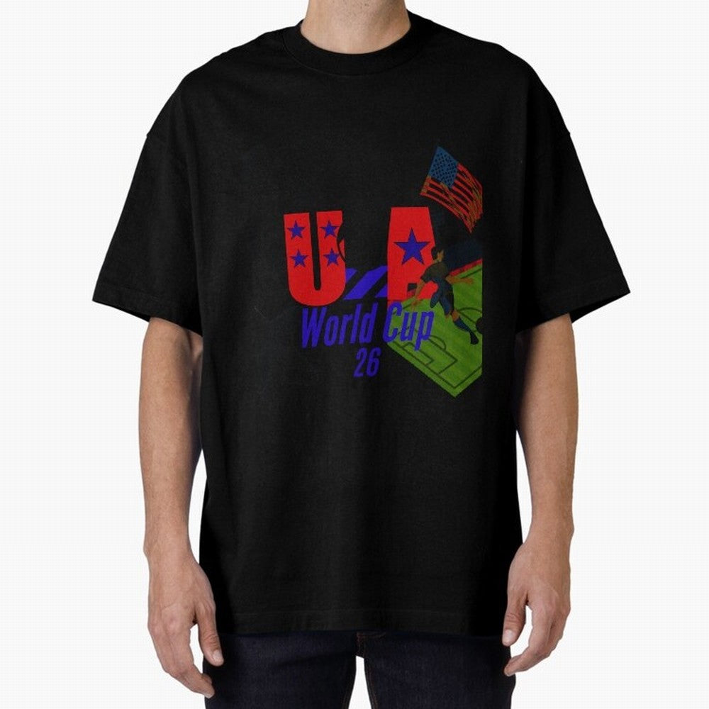usa world cup 26 Oversized T-Shirt Relive FIFA World Cup 2026 Group Stage Made for Messi, Neymar and Mbappe, Spain Energy, Stadium Memories, Football Loyalty, International Chants and Championship Tradition; Built for Supporters Chasing Trophy