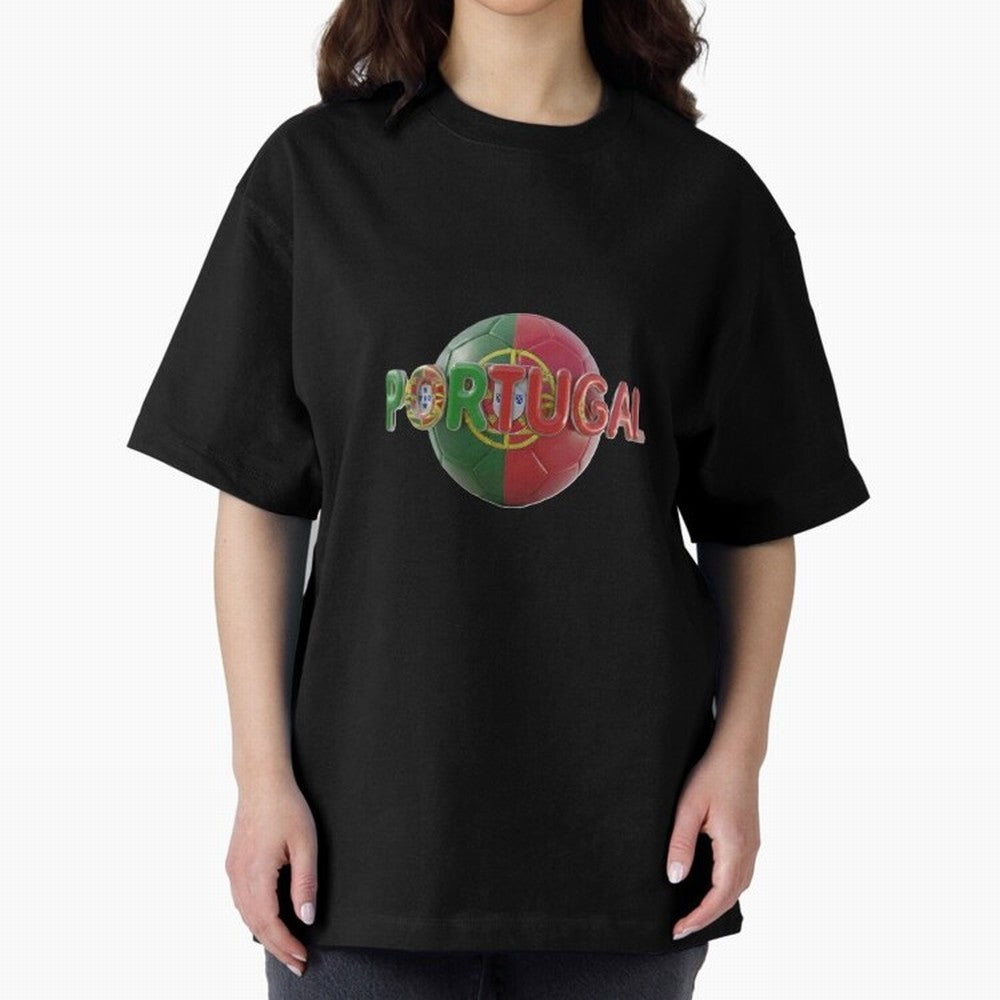 Portugal Soccer World Cup Oversized T-Shirt Show Up for the Glory of FIFA World Cup 2026 USA Canada Mexico Connected to Messi, Neymar and Mbappe, Spain and Netherlands Energy, Classic Soccer Heritage, Championship Pressure, Fan Loyalty and