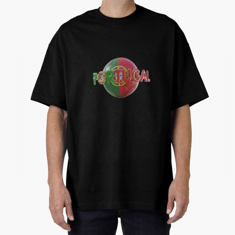 Portugal Soccer World Cup Oversized T-Shirt Show Up for the Glory of FIFA World Cup 2026 USA Canada Mexico Connected to Messi, Neymar and Mbappe, Spain and Netherlands Energy, Classic Soccer Heritage, Championship Pressure, Fan Loyalty and