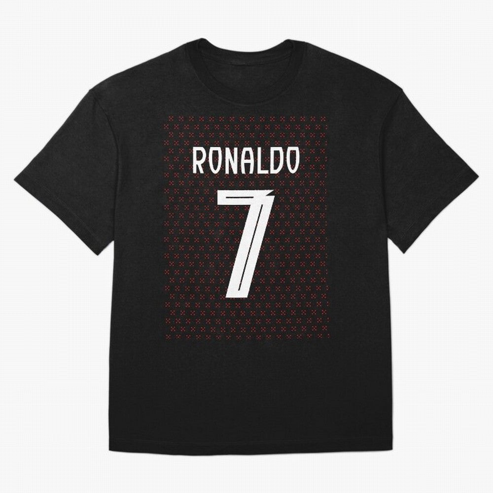 Christiano Ronaldo Portugal Kit 2025 Oversized T-Shirt Celebrate the FIFA World Cup 2026 USA Canada Mexico Journey through Messi, Neymar and Mbappe Highlights, Argentina, France and Brazil Pride, Fan Favorite Moments, National Team Passion, Big