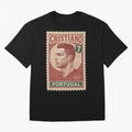 Vintage Portuguese Football Legend No.7 Poster, sticker ¨C Retro Soccer Icon Art for Fans of Manchester, Madrid & Juventus Oversized T-Shirt Enjoy FIFA World Cup 2026 Group Stage for Fans of Haaland and Mbappe and Germany, Bringing Worldwide Fan
