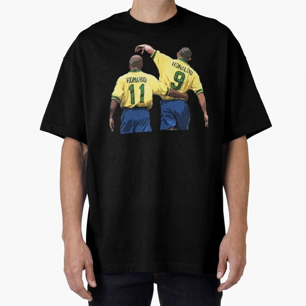 Romario & Ronaldo Oversized T-Shirt Support the Legends of FIFA World Cup 2026 Group Stage for Fans of Messi and Cristiano Ronaldo and England, France and Netherlands, Bringing Supporter Pride, Iconic Celebrations, Legendary Names and Global Match