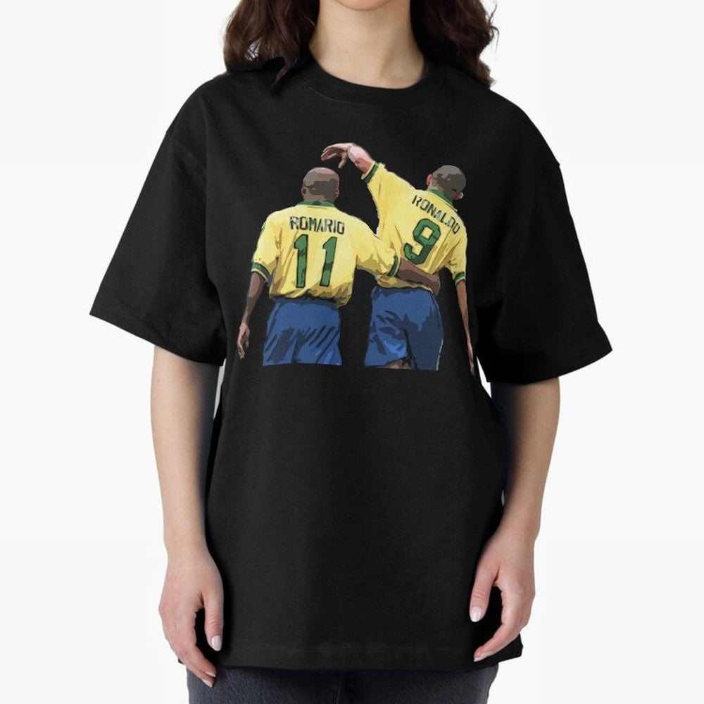 Romario & Ronaldo Oversized T-Shirt Support the Legends of FIFA World Cup 2026 Group Stage for Fans of Messi and Cristiano Ronaldo and England, France and Netherlands, Bringing Supporter Pride, Iconic Celebrations, Legendary Names and Global Match