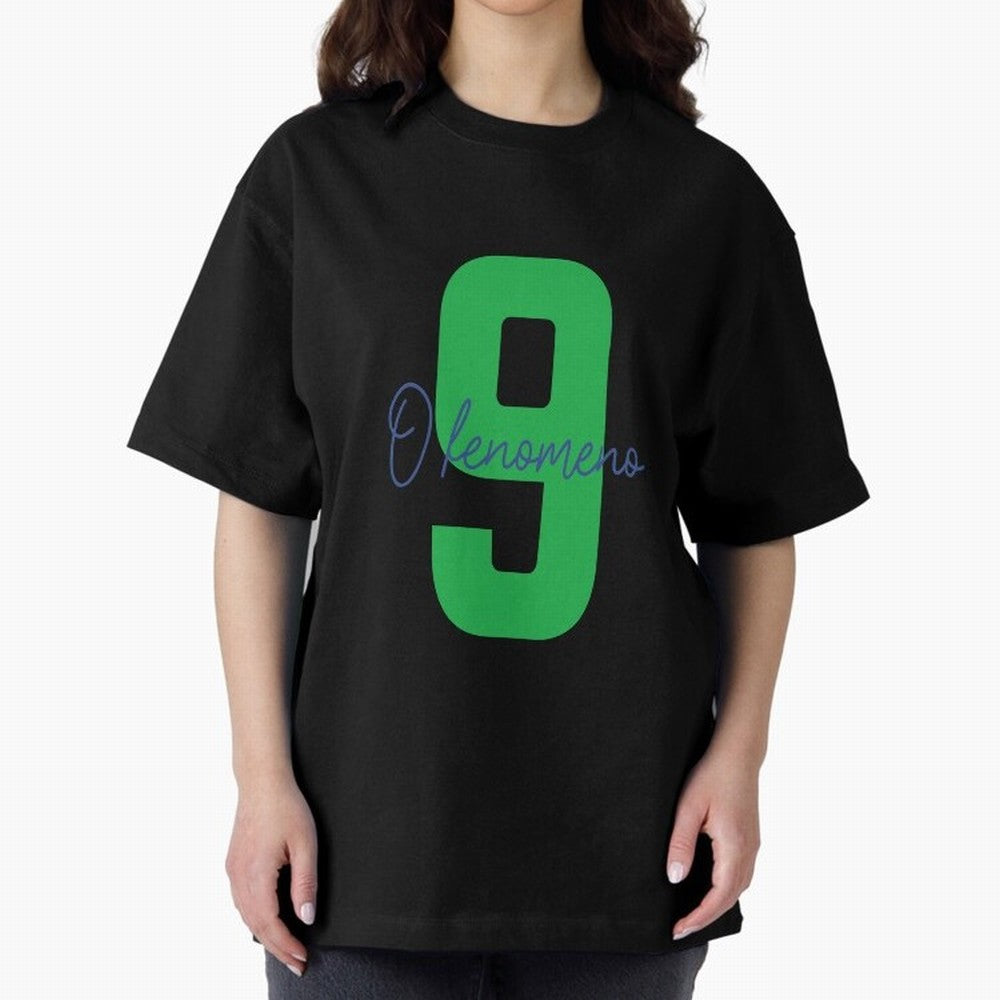 Ronaldo Naz¨¢rio ¡°O Fen?meno¡± 9 GOAT Football Poster Art Oversized T-Shirt Support Iconic Players in Global Football Passion for FIFA World Cup 2026 Group Stage, Celebrating Mbappe and Neymar, Germany, Tournament Hype, Historic Matchups, Family