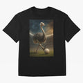 Ostrich Plays Soccer Oversized T-Shirt Celebrate Fan Favorites in FIFA World Cup 2026 Inspired by Haaland and Mbappe, Brazil, Portugal and Argentina Energy, Football History, Final Match Energy, Crowd Noise and Once in a Lifetime Moments; Created