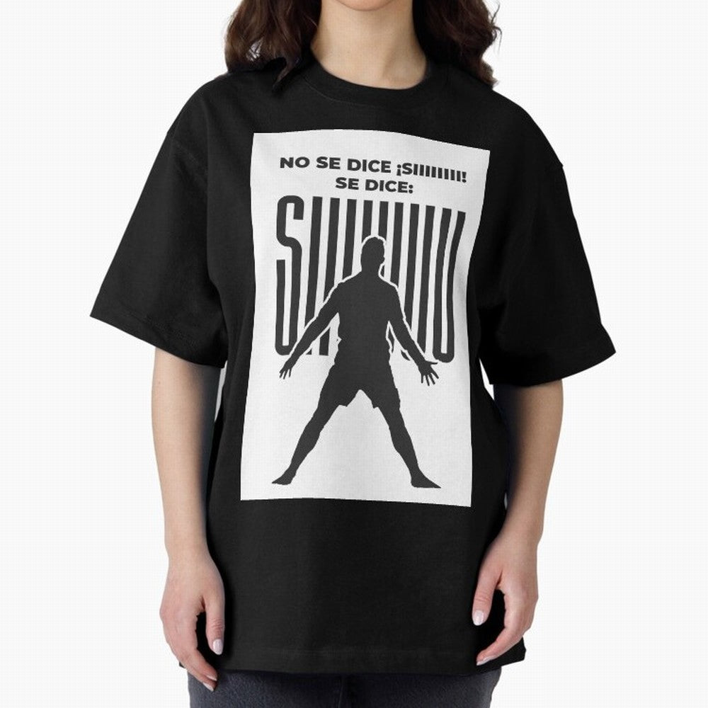 SIUUU - RONALDO Oversized T-Shirt Show Match Day Excitement for FIFA World Cup 2026 Group Stage Spirit, Made for France and Portugal, Messi, Stadium Chants, National Pride, Trophy Dreams and Unforgettable Football Memories; Ideal for Football Dads,
