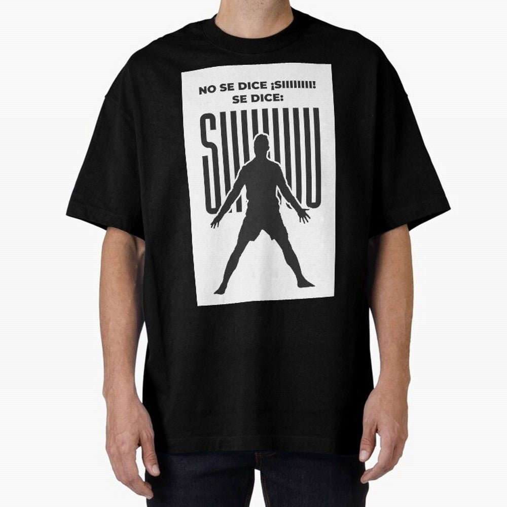 SIUUU - RONALDO Oversized T-Shirt Show Match Day Excitement for FIFA World Cup 2026 Group Stage Spirit, Made for France and Portugal, Messi, Stadium Chants, National Pride, Trophy Dreams and Unforgettable Football Memories; Ideal for Football Dads,