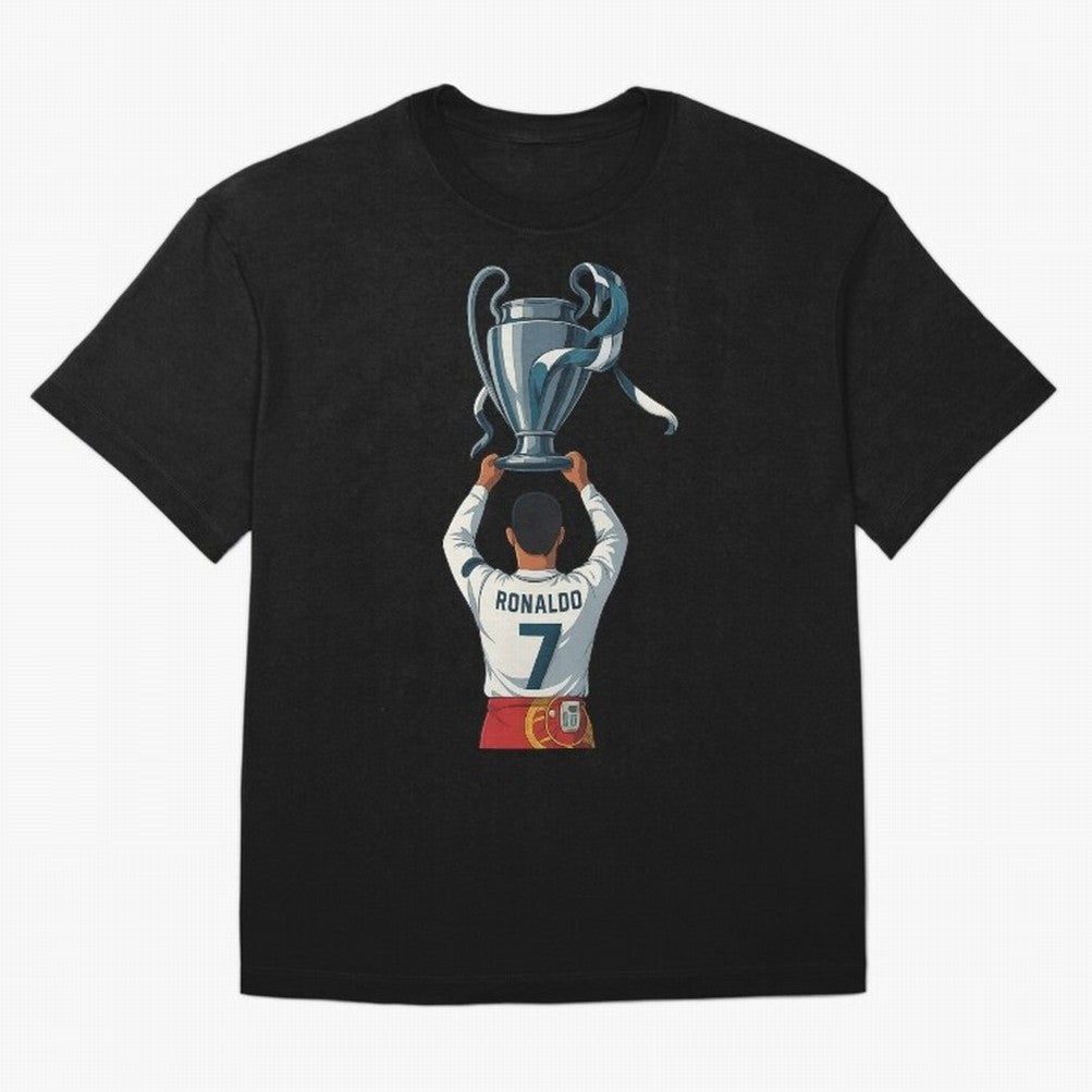 Ronaldo Oversized T-Shirt Experience the Global Stage of Match Day Hype around FIFA World Cup 2026, Neymar, Haaland and Cristiano Ronaldo, Spain and Netherlands, Global Supporter Spirit, Legendary Goals, National Colors and Tournament Celebration;