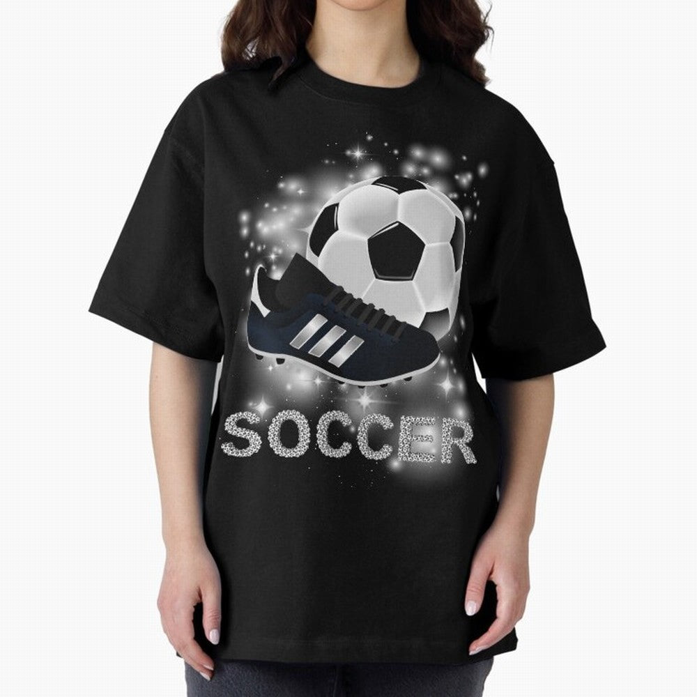 Soccer lover, passion for the ball Oversized T-Shirt Stand Out with Spirit from Global Football Passion for FIFA World Cup 2026, Inspired by Haaland, Brazil, Match Day Excitement, Supporter Culture, Golden Goals and Global Football Passion; Perfect