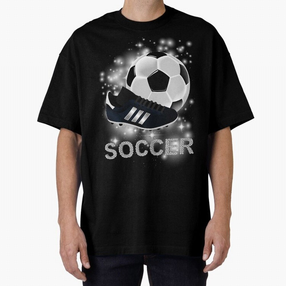 Soccer lover, passion for the ball Oversized T-Shirt Stand Out with Spirit from Global Football Passion for FIFA World Cup 2026, Inspired by Haaland, Brazil, Match Day Excitement, Supporter Culture, Golden Goals and Global Football Passion; Perfect