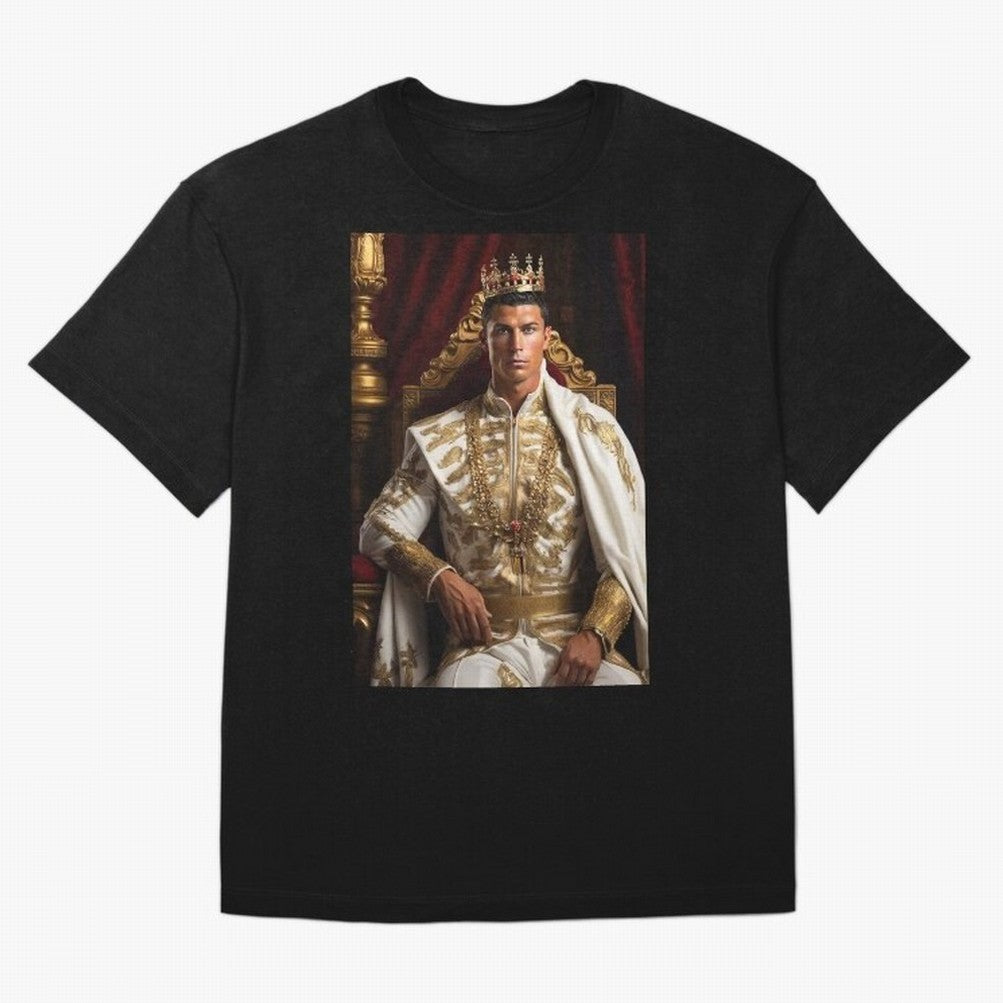 Ronaldo king Oversized T-Shirt Keep the Legacy of FIFA World Cup 2026 for Fans of Messi, CR7 and Mbappe and Brazil, Bringing Fan Favorite Moments, National Team Passion, Big Match Drama and Soccer History; Ideal for Passionate Fans Who Love