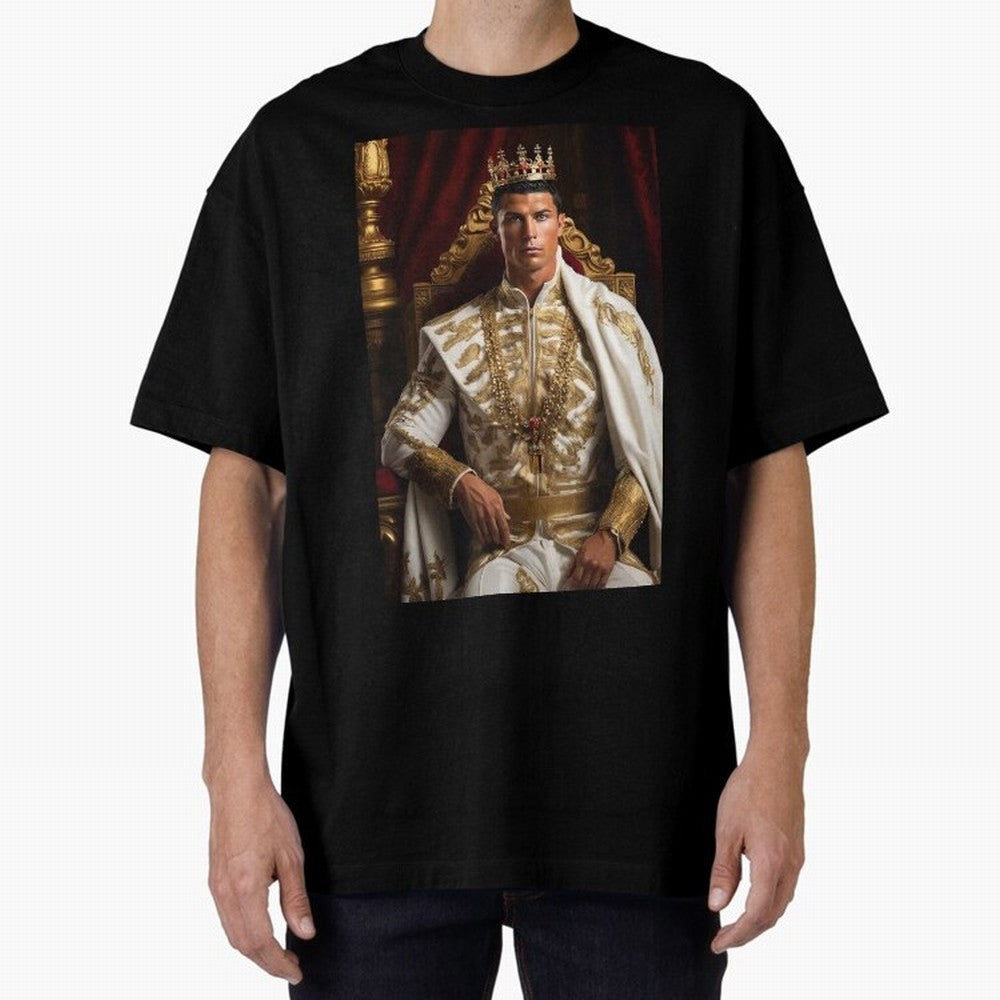 Ronaldo king Oversized T-Shirt Keep the Legacy of FIFA World Cup 2026 for Fans of Messi, CR7 and Mbappe and Brazil, Bringing Fan Favorite Moments, National Team Passion, Big Match Drama and Soccer History; Ideal for Passionate Fans Who Love