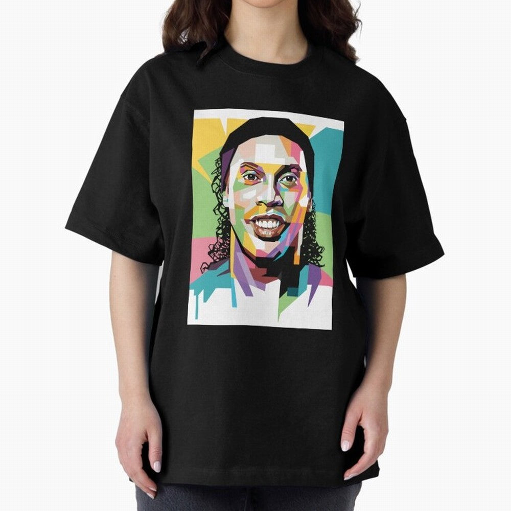 Ronaldo ¨C Legendary Football Star & GOAT Artwork Oversized T-Shirt Turn Every Weekend Toward FIFA World Cup 2026 for Fans of Mbappe and Brazil, Bringing Sports Nostalgia, International Competition, Famous Players and Unforgettable Victories; Made