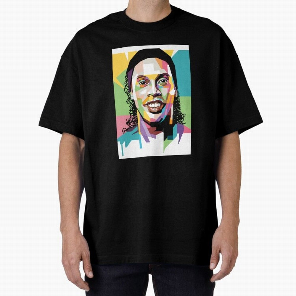 Ronaldo ¨C Legendary Football Star & GOAT Artwork Oversized T-Shirt Turn Every Weekend Toward FIFA World Cup 2026 for Fans of Mbappe and Brazil, Bringing Sports Nostalgia, International Competition, Famous Players and Unforgettable Victories; Made