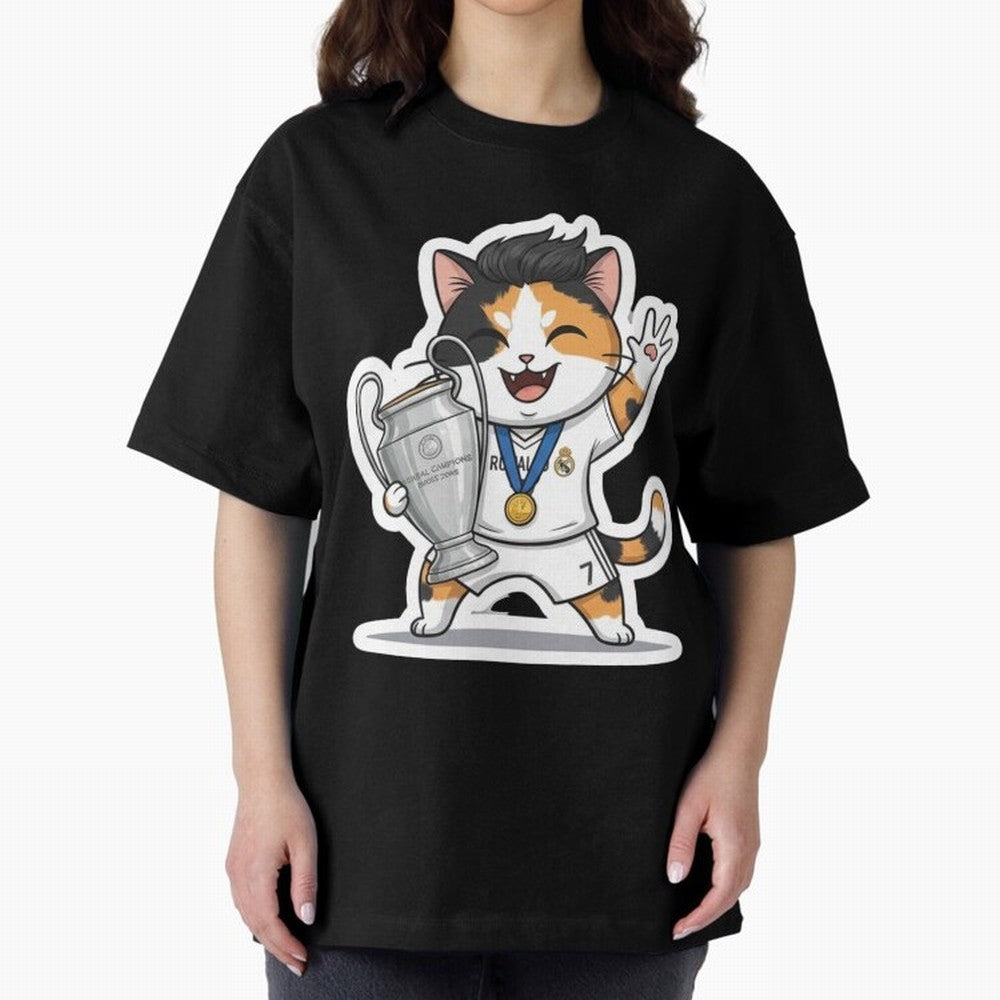 Kitten - Ucl Tittle | Ronaldo Oversized T-Shirt Bring Retro Soccer Energy to FIFA World Cup 2026 Group Stage Spirit, Built around England, France and Netherlands, Cristiano Ronaldo, Stadium Memories, Football Loyalty, International Chants and