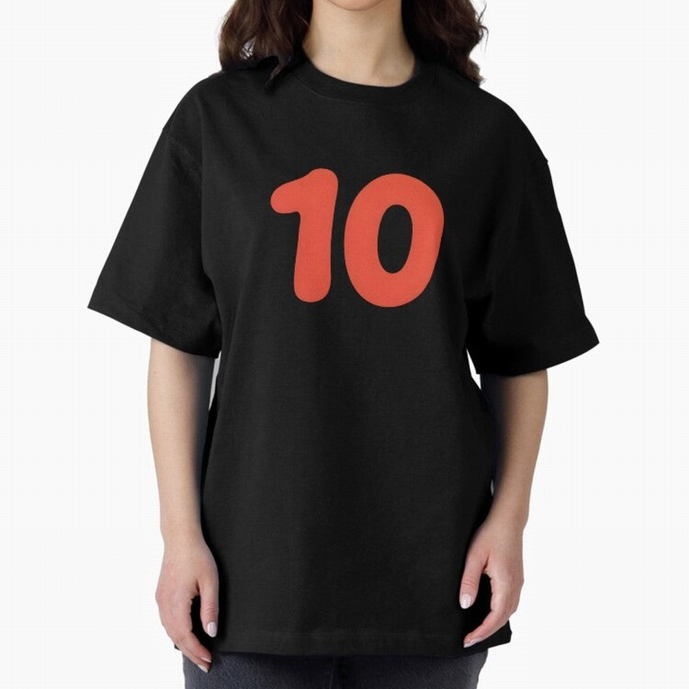 Number ten Oversized T-Shirt Bring World Football Passion into Global Football Passion for FIFA World Cup 2026 USA Canada Mexico, Centered on Mbappe, France and Portugal, Football Passion, Legendary Performances, Festival Vibes and Supporter