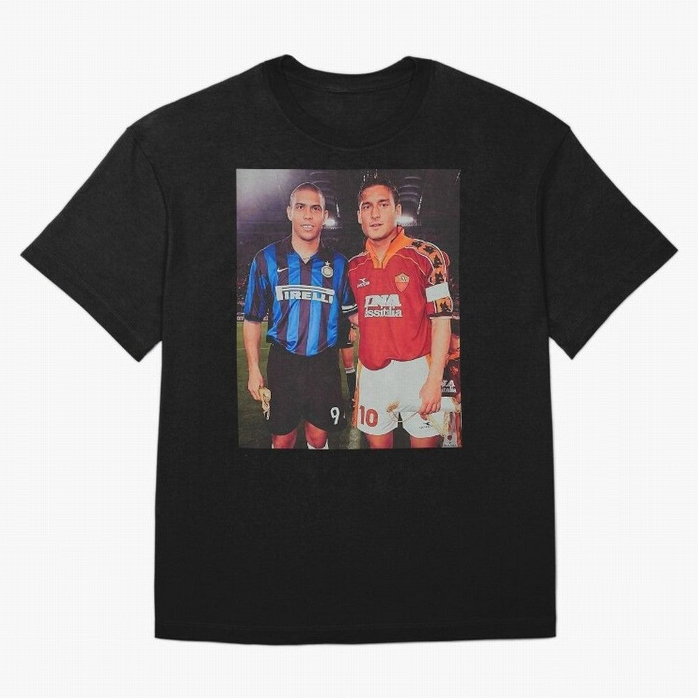 Clash of Class. Francesco Totti and Ronaldo Nazario sometime in the 90s. Oversized T-Shirt Show Match Day Excitement for the FIFA World Cup 2026 USA Canada Mexico Journey through Haaland and Mbappe Highlights, France Pride, Championship Spirit,