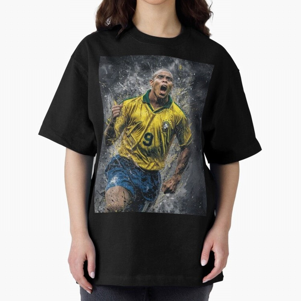 Ronaldo Naz¨¢rio - Il Fenomeno (Brazil) Oversized T-Shirt Make Your Look Match FIFA World Cup 2026 Group Stage Spirit, Centered on Spain and Netherlands, Messi and Cristiano Ronaldo, Tournament Hype, Historic Matchups, Family Viewing Parties and