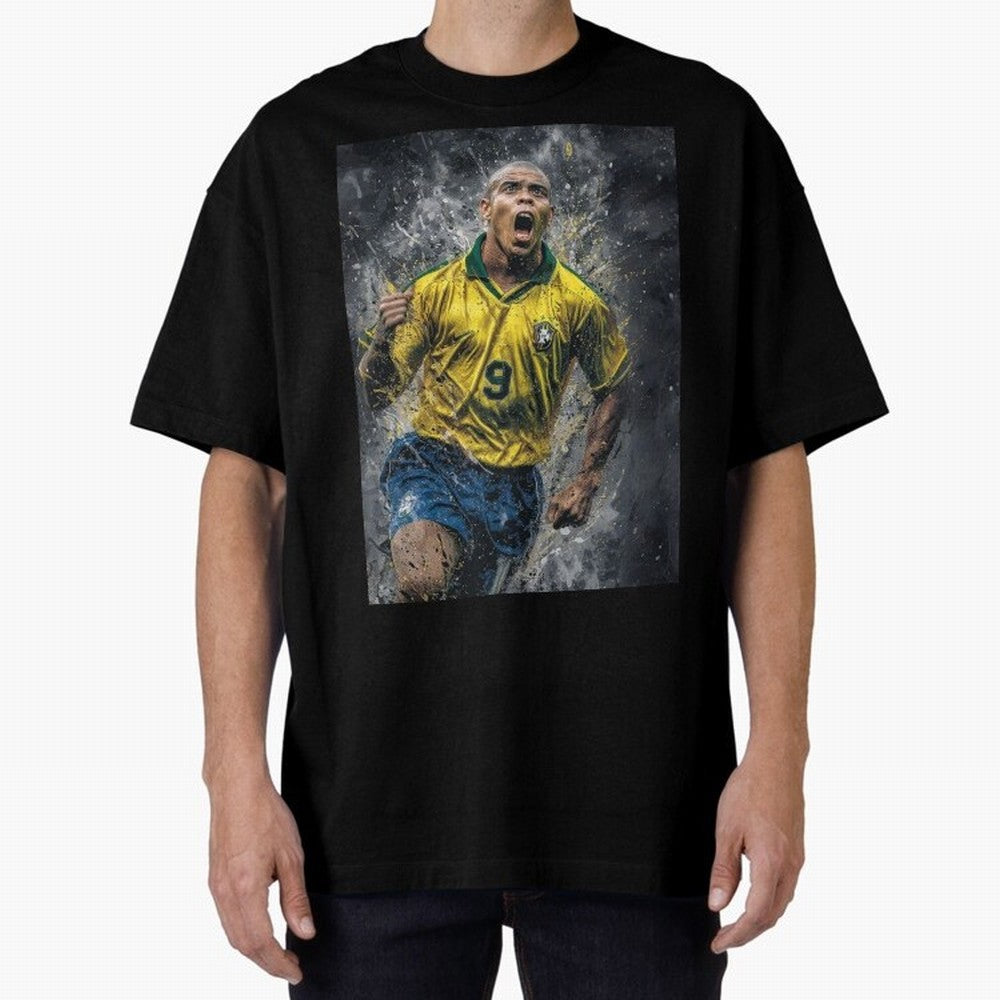 Ronaldo Naz¨¢rio - Il Fenomeno (Brazil) Oversized T-Shirt Make Your Look Match FIFA World Cup 2026 Group Stage Spirit, Centered on Spain and Netherlands, Messi and Cristiano Ronaldo, Tournament Hype, Historic Matchups, Family Viewing Parties and