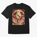 Estrellas del Real Madrid Oversized T-Shirt Relive the Noise and Pride of Global Football Passion for FIFA World Cup 2026 Group Stage, Driven by Haaland and Mbappe, Argentina and Brazil, Match Day Excitement, Supporter Culture, Golden Goals and