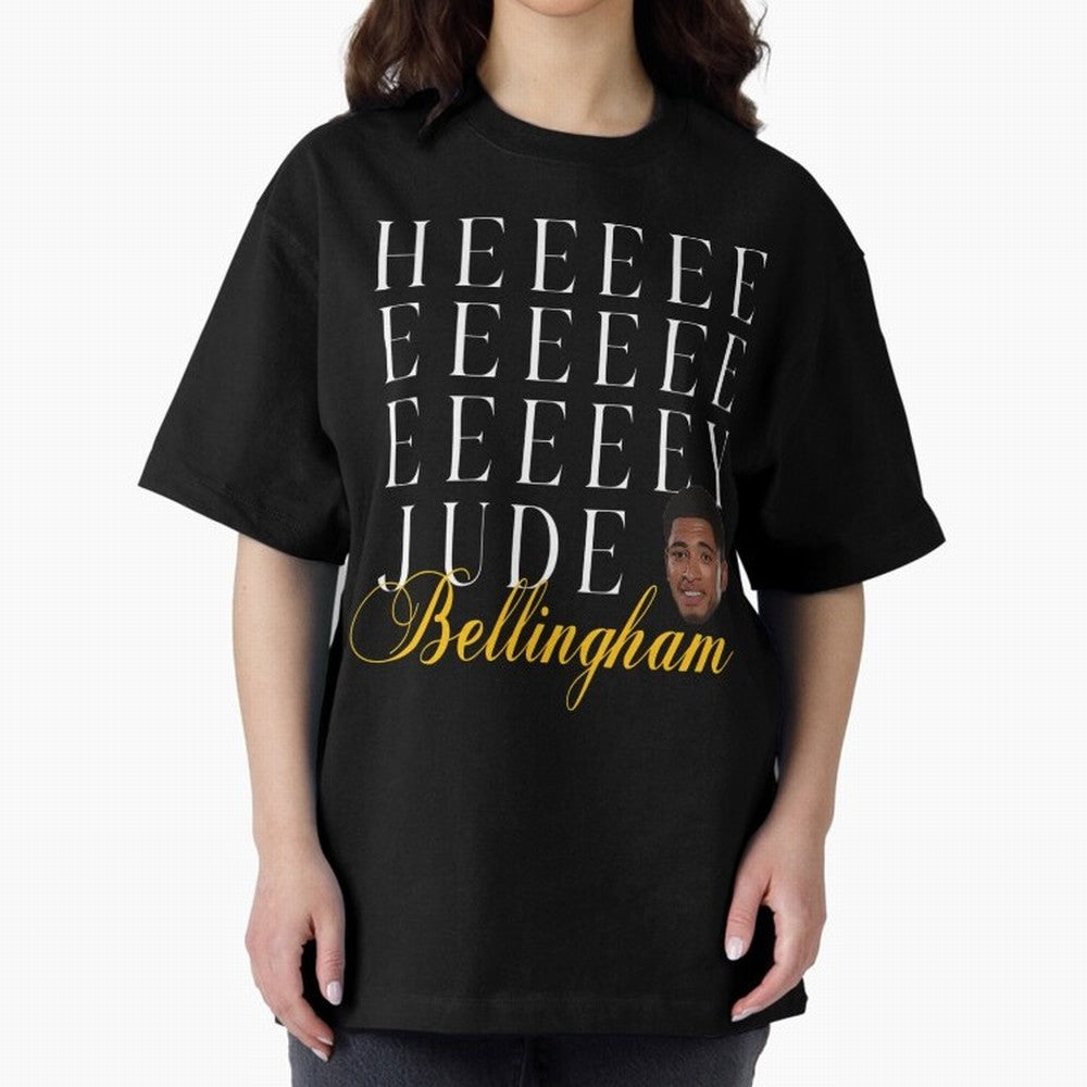 Jude Bellingham Oversized T-Shirt Fuel Your Fan Pride for Match Day Hype around FIFA World Cup 2026 USA Canada Mexico, Cristiano Ronaldo, England and Germany, Stadium Memories, Football Loyalty, International Chants and Championship Tradition;