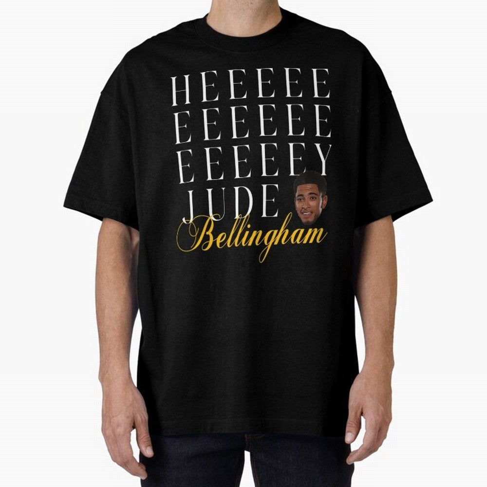 Jude Bellingham Oversized T-Shirt Fuel Your Fan Pride for Match Day Hype around FIFA World Cup 2026 USA Canada Mexico, Cristiano Ronaldo, England and Germany, Stadium Memories, Football Loyalty, International Chants and Championship Tradition;
