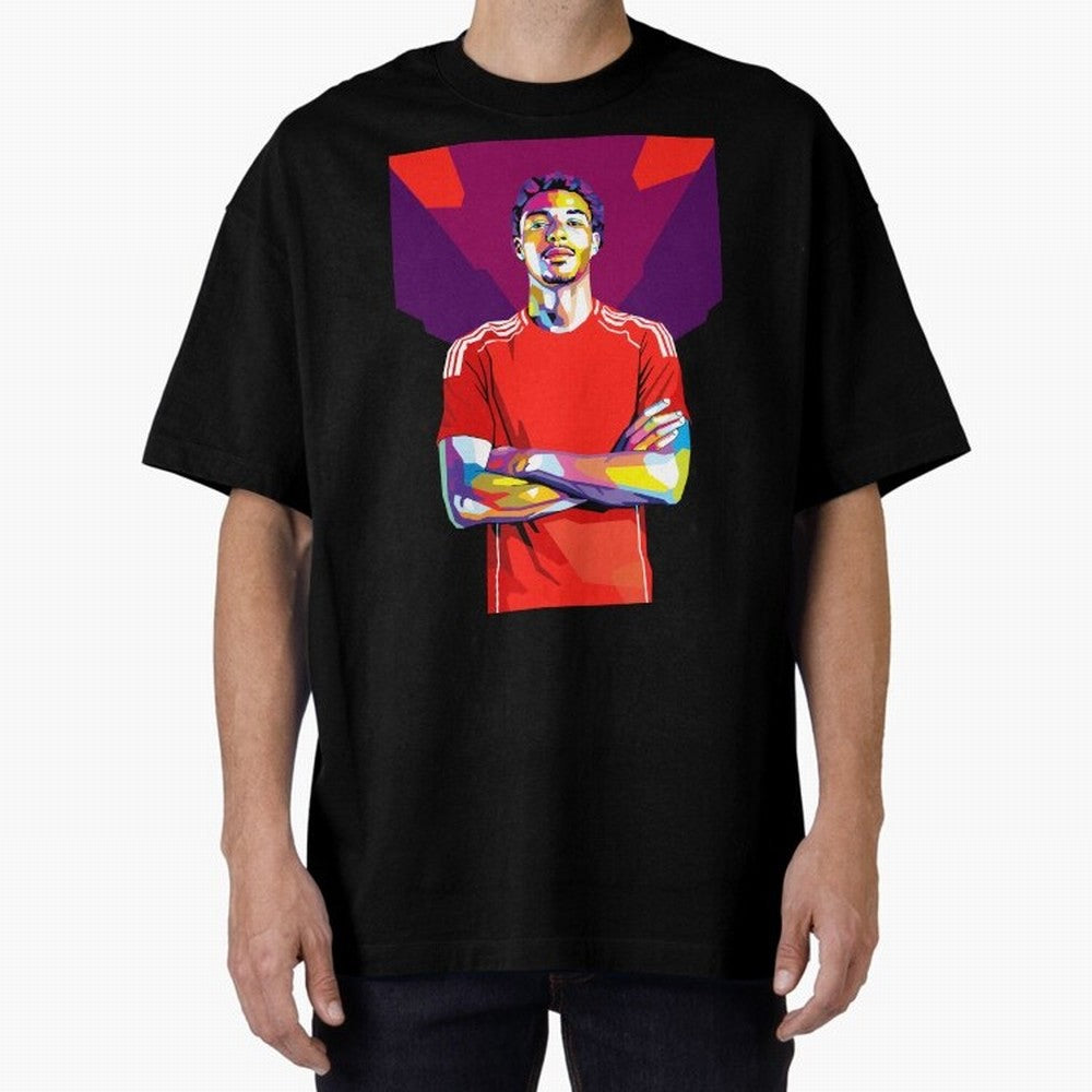 Ekitike in WPAP Style Oversized T-Shirt Experience the Global Stage of FIFA World Cup 2026 USA Canada Mexico Capturing Neymar, Portugal Energy, Football History, Final Match Energy, Crowd Noise and Once in a Lifetime Moments; Perfect for Fans,