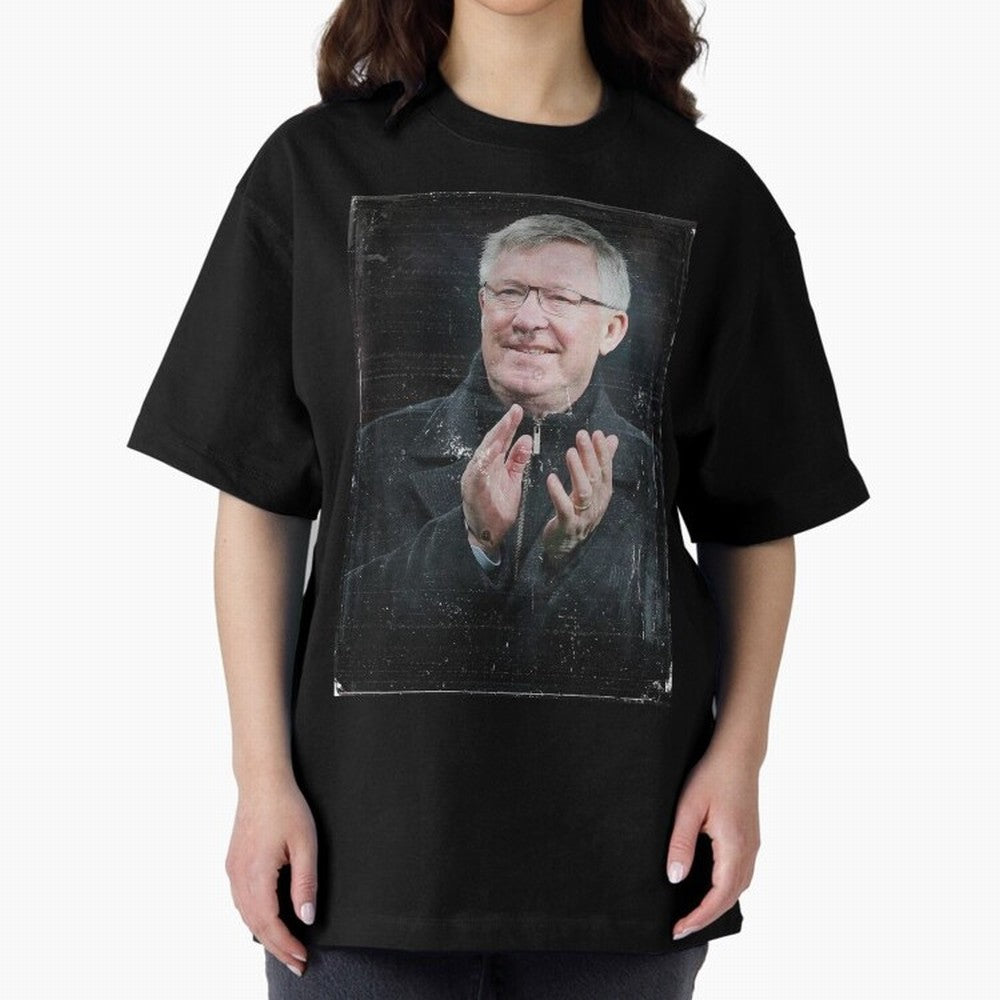 Sir Alex Ferguson Oversized T-Shirt Make Every Kick Count in Match Day Hype around FIFA World Cup 2026 USA Canada Mexico, CR7 and Messi, Argentina, Vintage Soccer Flavor, Modern Football Stars, National Flags and Final Night Emotion; Created for