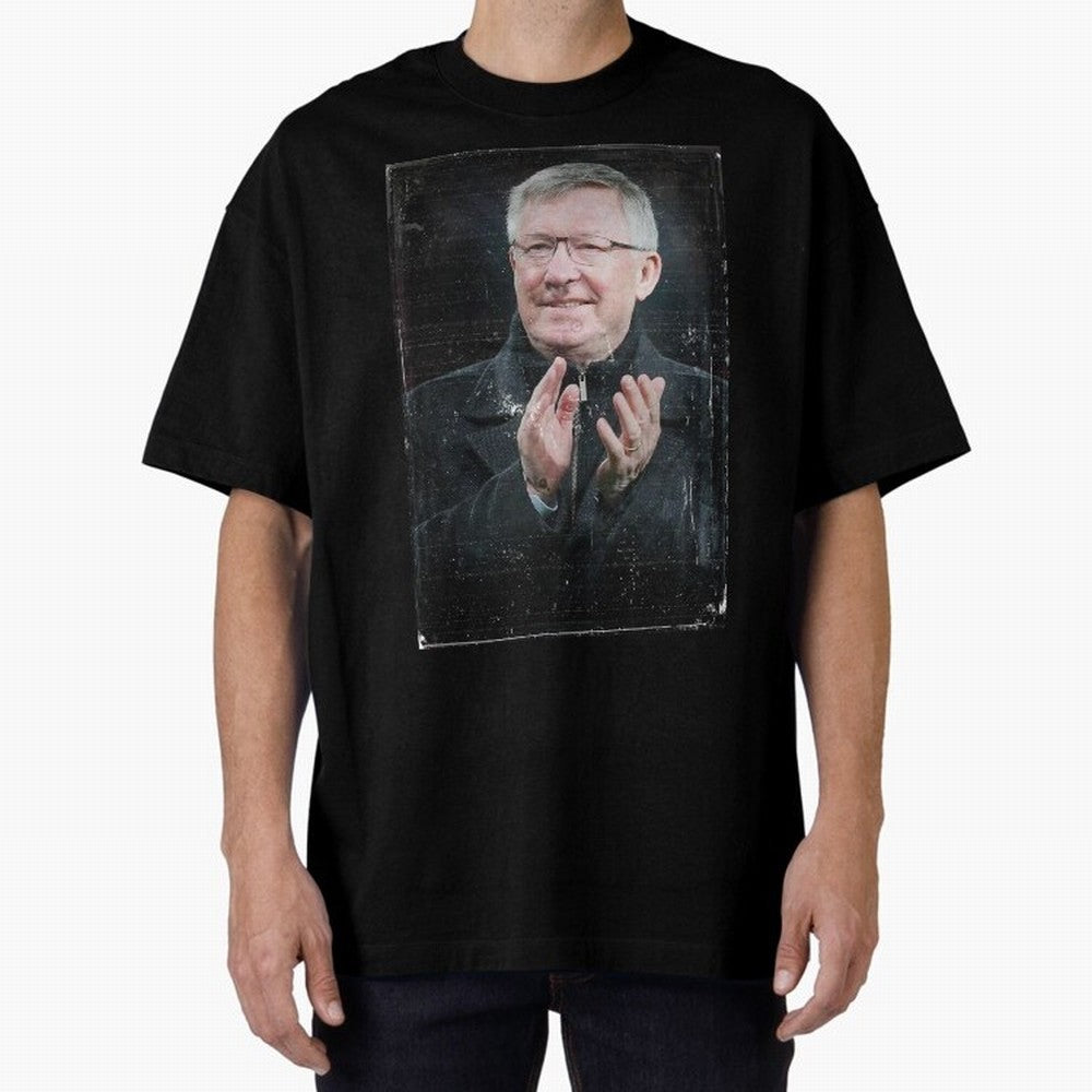Sir Alex Ferguson Oversized T-Shirt Make Every Kick Count in Match Day Hype around FIFA World Cup 2026 USA Canada Mexico, CR7 and Messi, Argentina, Vintage Soccer Flavor, Modern Football Stars, National Flags and Final Night Emotion; Created for