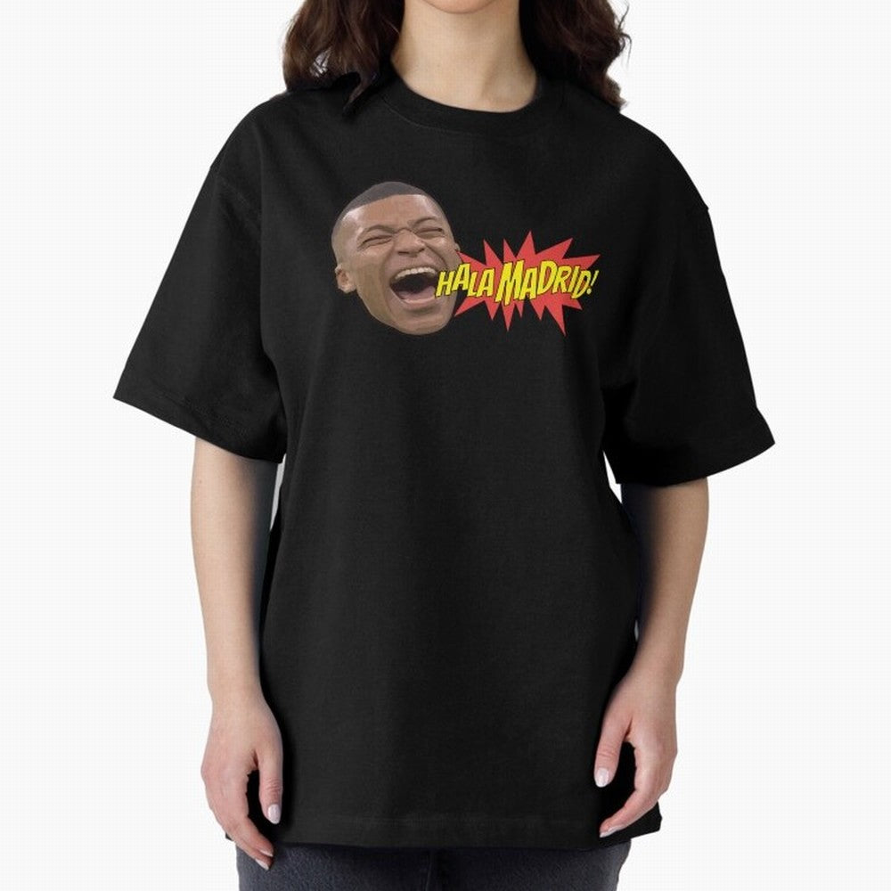 Real Madrid - Kylian Mbapp¨¦ Hala Madrid Oversized T-Shirt Keep the Legacy of the FIFA World Cup 2026 USA Canada Mexico Journey through Mbappe Highlights, Argentina and Brazil Pride, Champion Mindset, Group Stage Buzz, Knockout Tension and