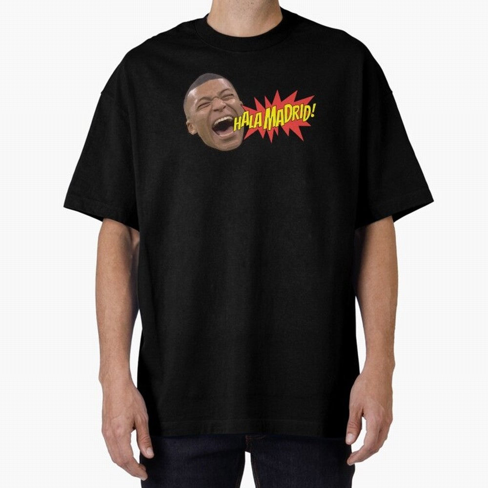 Real Madrid - Kylian Mbapp¨¦ Hala Madrid Oversized T-Shirt Keep the Legacy of the FIFA World Cup 2026 USA Canada Mexico Journey through Mbappe Highlights, Argentina and Brazil Pride, Champion Mindset, Group Stage Buzz, Knockout Tension and