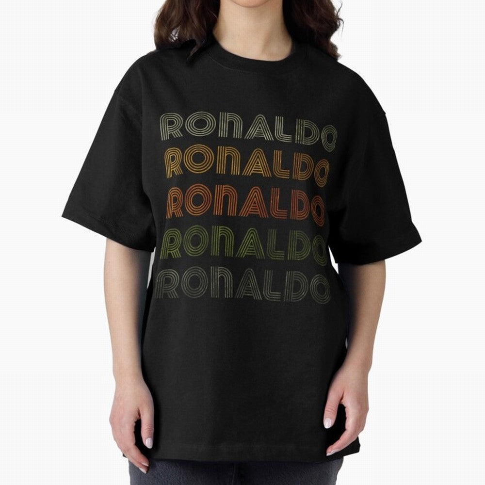 Love Heart Ronaldo Tee GrungeVintage Style Black Ronaldo Oversized T-Shirt Celebrate Fan Culture around Match Day Hype around FIFA World Cup 2026 Group Stage, Cristiano Ronaldo, France, Stadium Memories, Football Loyalty, International Chants and