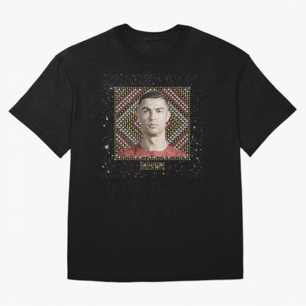CR7 Emojified ¨C Ronaldo-Inspired Grid Tribute | Visual Power in Emoji Form | Football Legend Art Series Oversized T-Shirt Show Love for Legendary Goals in the FIFA World Cup 2026 Journey through Neymar Highlights, Brazil, Portugal and Argentina